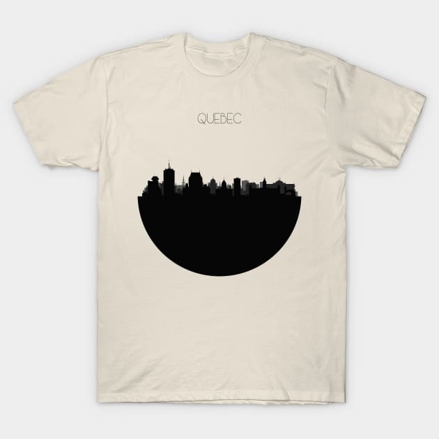 Quebec City Skyline T-Shirt by inspirowl